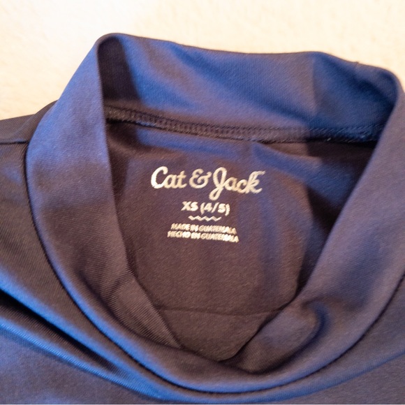 Tommy Bahama Cat & Jack Swim Trunks Swimsuit Rash Guard Tropical Navy Blue 4T - Picture 6 of 9